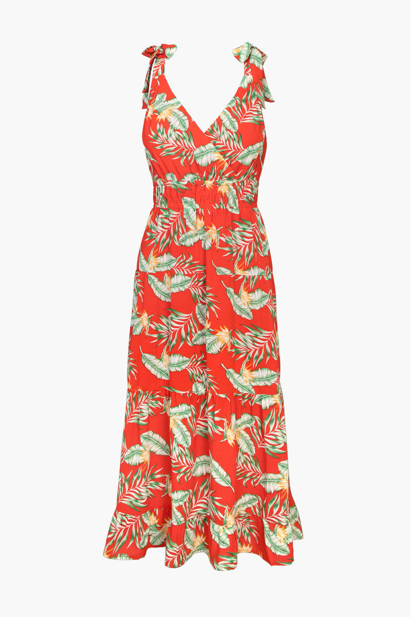 Haven Printed Midi Dress