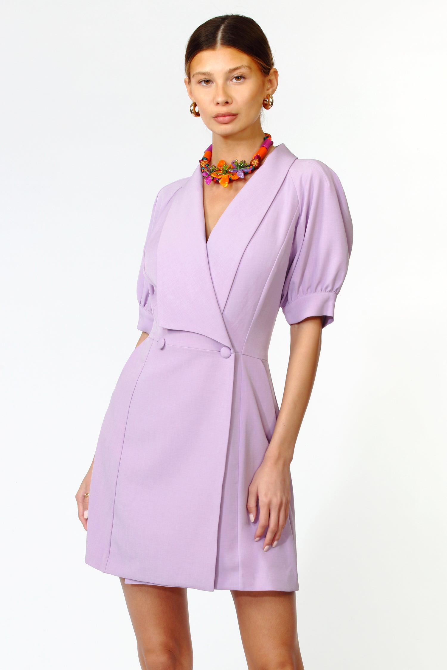 Francesca Puff Sleeve Blazer Dress