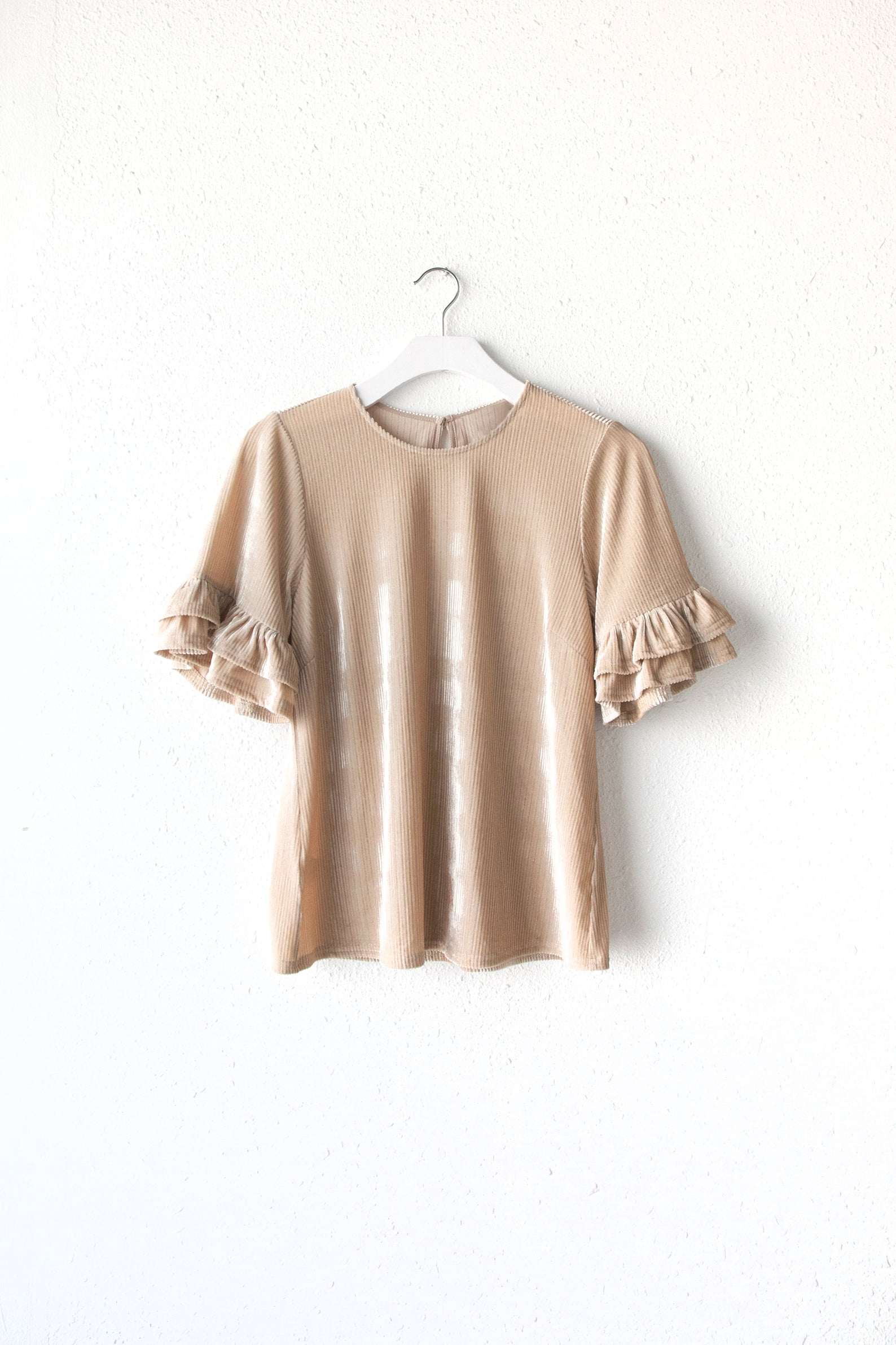 Barlow Metallic Rib Velvet Top - FINAL SALE